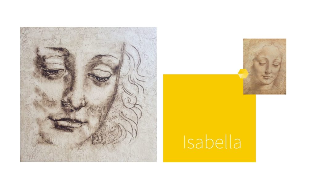 ISABELLA | por C.J.Ruiz
Recreación de CABEZA FEMENINA de Leonardo Da Vinci
Colección VIDAS y sus Relatos Cortos
Nunproject.com